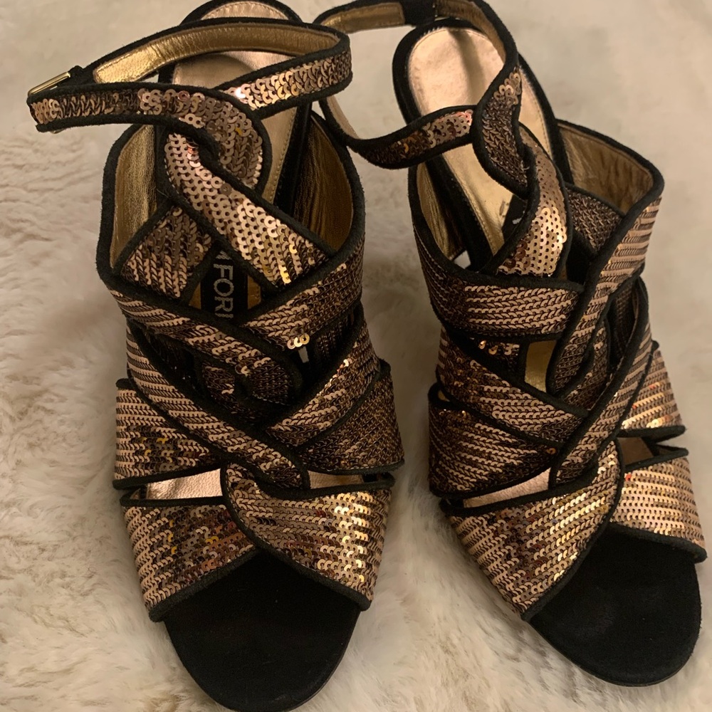 🔥🔥🔥TOM FORD Sandals Size 9 or 40 Europe runs really small like size 8 - Picture 13 of 16
